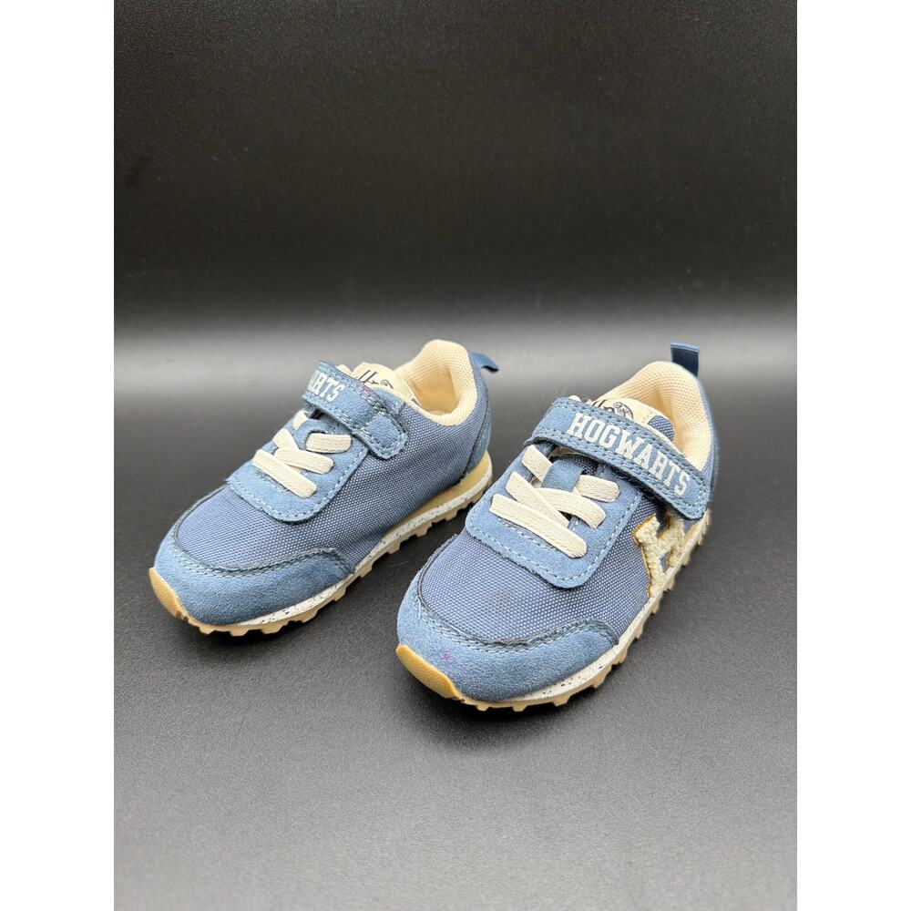 H&M Harry Potter Kids Sneakers Size 4 5 Blue Hook Loop Shoes NWOT